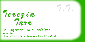 terezia tarr business card